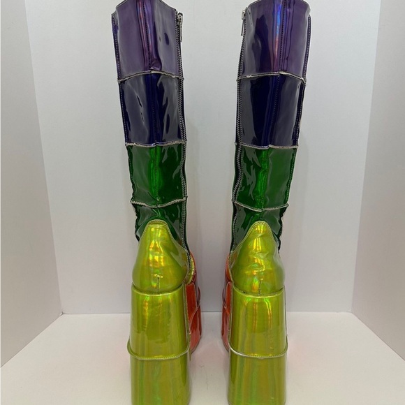 DEMONIA WAY UP HIGH RAINBOW STACK PLATFORMS - Picture 4 of 6